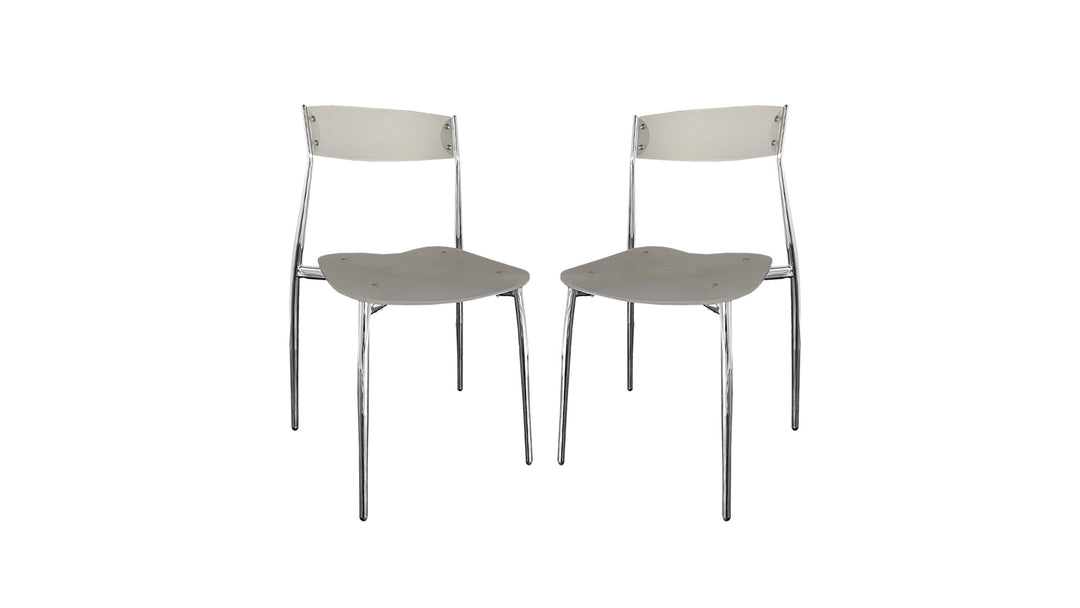 Juego de 2 sillas de comedor Baba - blanco