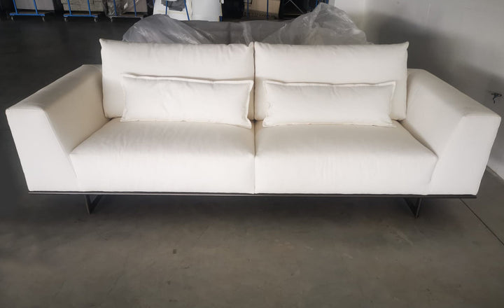 Sofá Infinity de 4 plazas 250 cm - Tela blanca