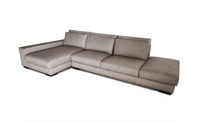Sofá esquinero modular Shade de 335 cm - Tejido gris claro