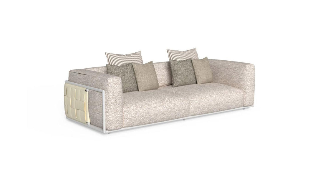 Tressé 3-seater outdoor sofa