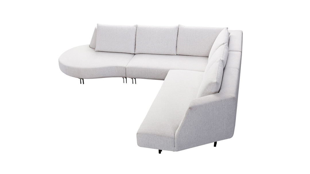 Sofá modular esquinero Vision - Tejido marfil