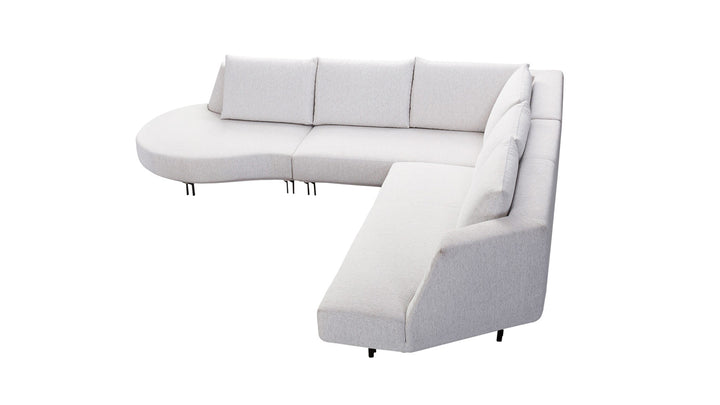 Sofá modular esquinero Vision - Tejido marfil