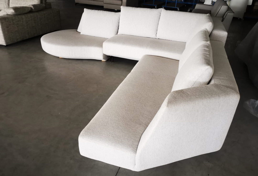Sofá modular esquinero Vision - Tejido marfil