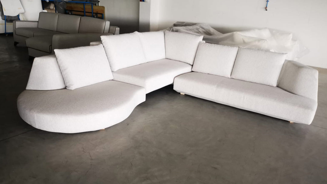Sofá modular esquinero Vision - Tejido marfil
