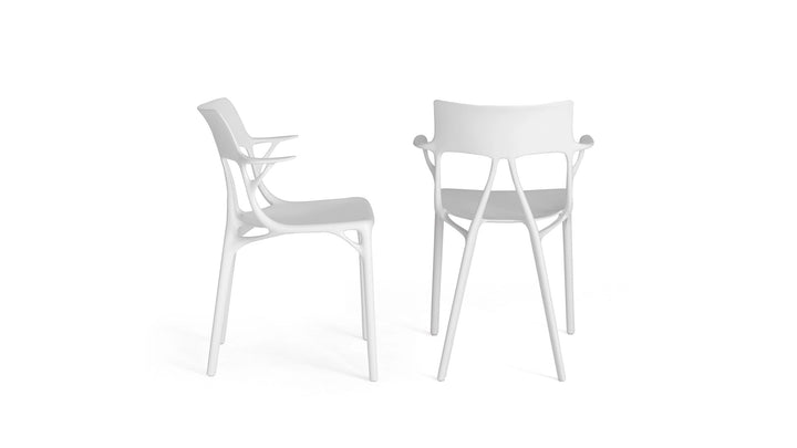 A.I. white chair by Kartell (set of 2)
