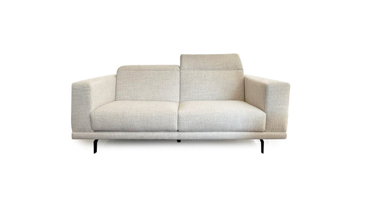 Andy 2.5 seater sofa - beige/white fabric