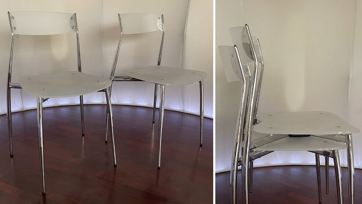 Baba set of 2 dining chair - white