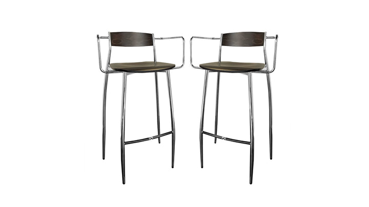 Lot de 2 tabourets de bar Baba h.76cm avec accoudoirs