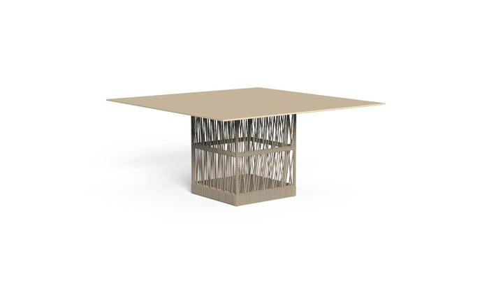 Cliff outdoor table - Rope beige, top beige