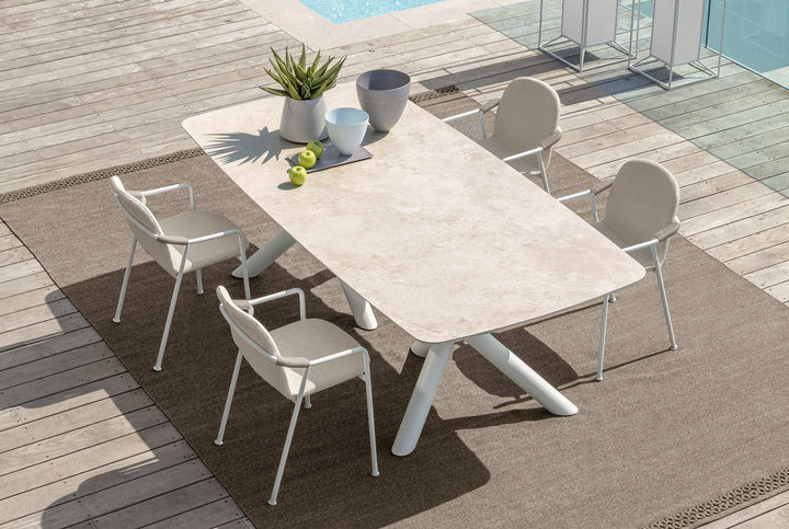 Coral outdoor dining chair