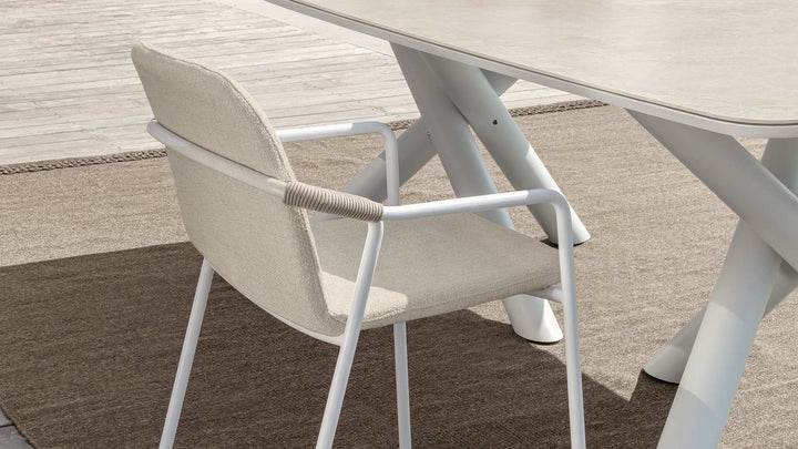 Coral outdoor dining chair