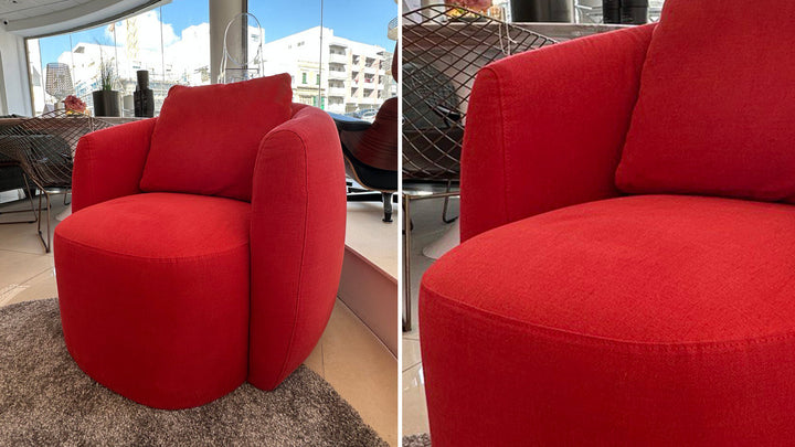 Emotion fauteuil  - tissu rouge