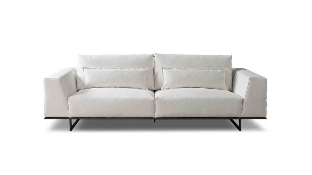 Infinity 4-Sitzer-Sofa 250 cm - Weißer Stoff