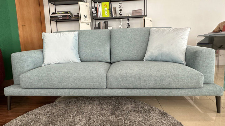Square canapé 3 places max - tissu bleu sarcelle